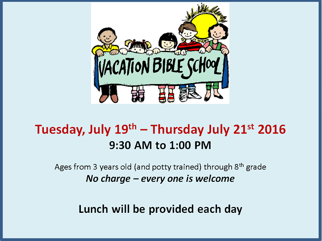 Vacation Bible School 2016